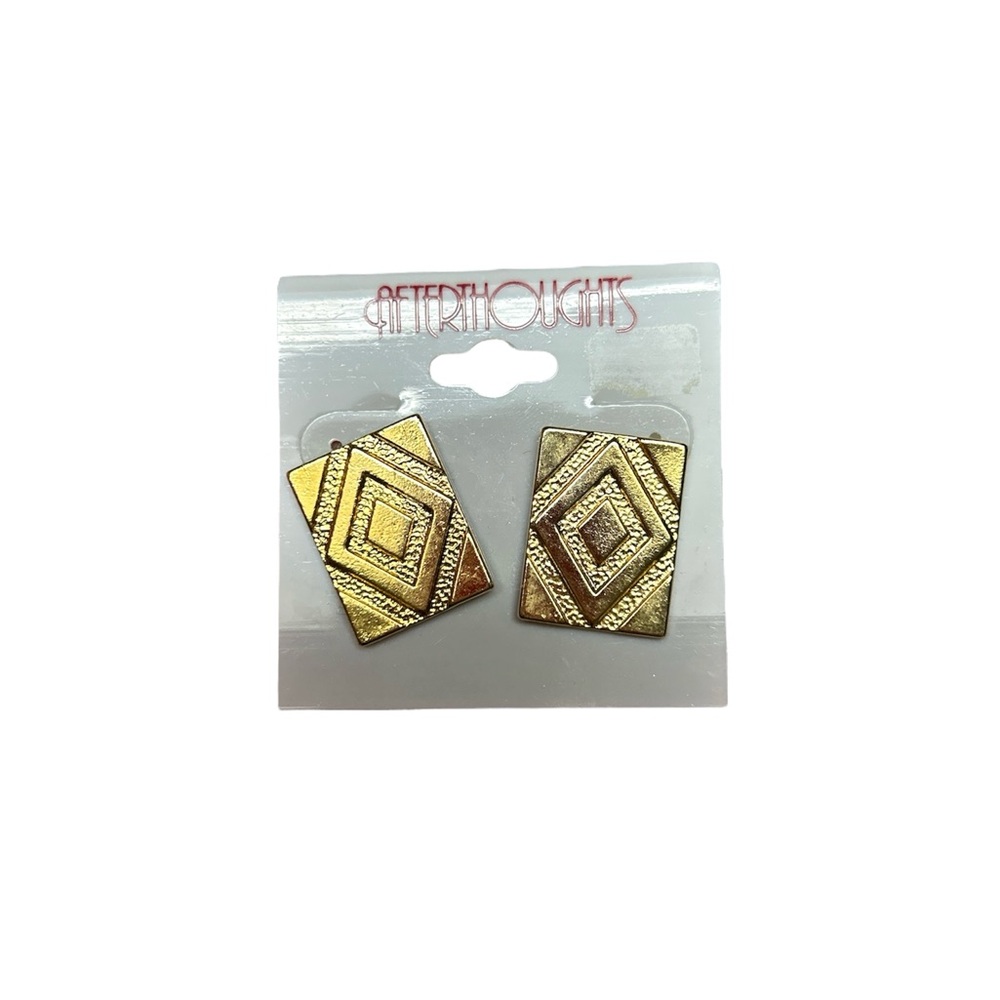 Afterthoughts Geometric Gold Earrings